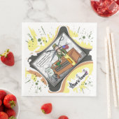 A Crack Team | Literal Wordplay Humor Dinner Serviette (Beispiel)