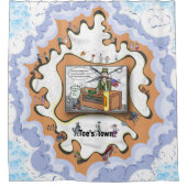 A Crack Team | Literal Wordplay Humor Duschvorhang (Vorderseite)