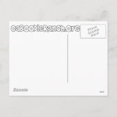 'A Crazy Cat Lady Christmas' Feiertagspostkarte (Rückseite)