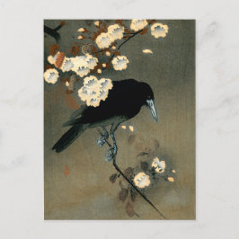 A Crow and Blossom von Ohara Koson Vintag Postkarte