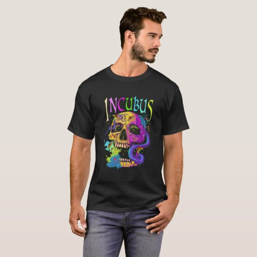 A Crow Left Skull Morning And Flower Incubus View T-Shirt (Vorne ganz)