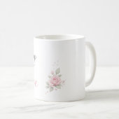 A Cup Full of Love Mug | Personalized Floral Gift Kaffeetasse (VorderseiteRechts)