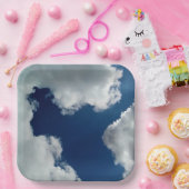 A curve in the clouds pappteller (Party)