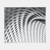 A curved facade covered in white latticework fleecedecke (Vorderseite (Horizontal))