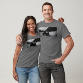 A Custom Cadillac Hobby RC Car in Snowy Mountains T-Shirt (Unisex)