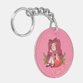A Customized Key Chain with Cute Strawberry Chibi Schlüsselanhänger (Vorderseite links)
