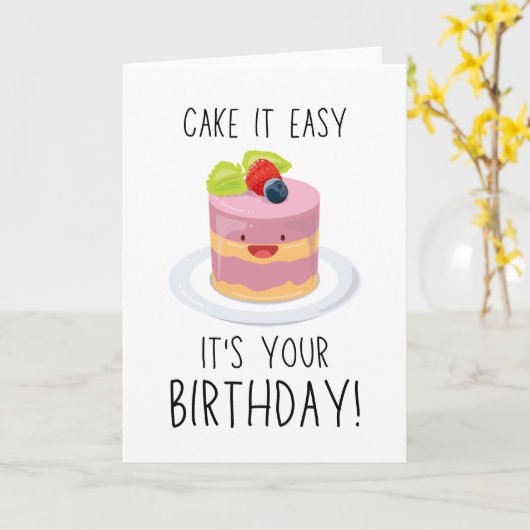 A cute and funny birthday greeting card featuring  karte (Gelbe Blume)