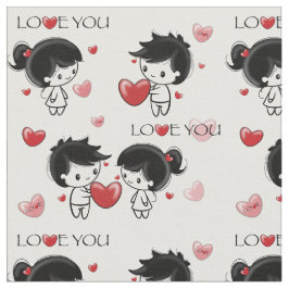 A cute and romantic fabric with a print  stoff