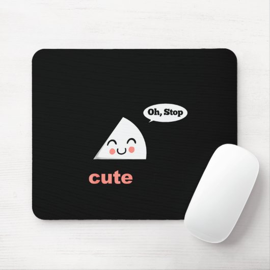 A Cute Angle Funny Math Pun Acute Angle Mousepad (Mit Mouse)