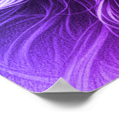 A Cute Blue and Purple Woman on a Wall Poster (Ecke)