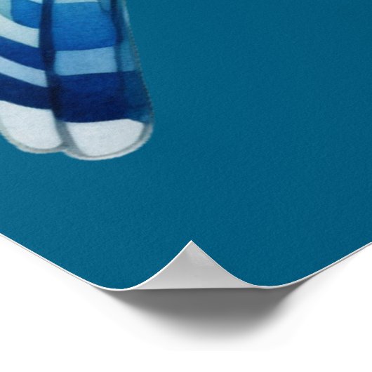 A Cute Blue Jay  Poster (Ecke)