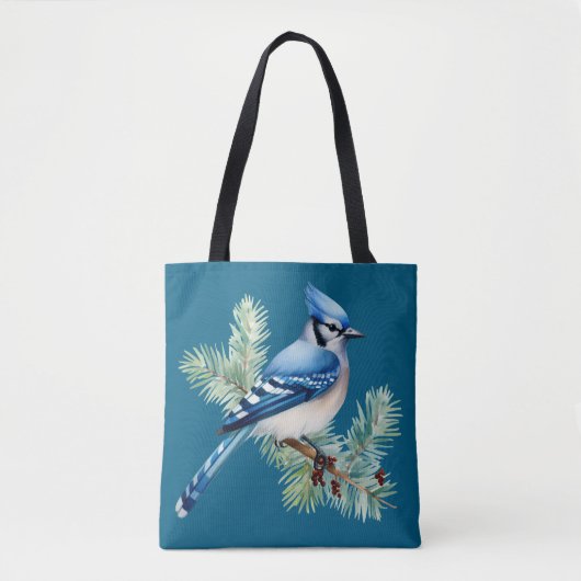 A Cute Blue Jay  Tasche (Vorderseite)