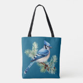 A Cute Blue Jay  Tasche (Rückseite)