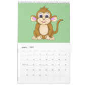 A cute calendar filled with happy characters kalender (Mär 2027)