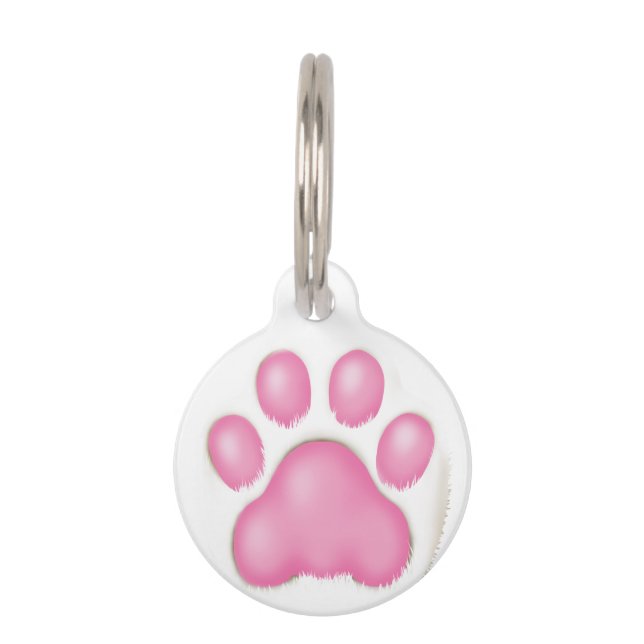 a cute cat's paw. haustiermarke (Vorderseite)