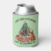 A cute dog and puppy lover Christmas design Dosenkühler (Kanne Vorderseite)