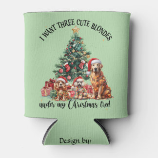 A cute dog and puppy lover Christmas design Dosenkühler