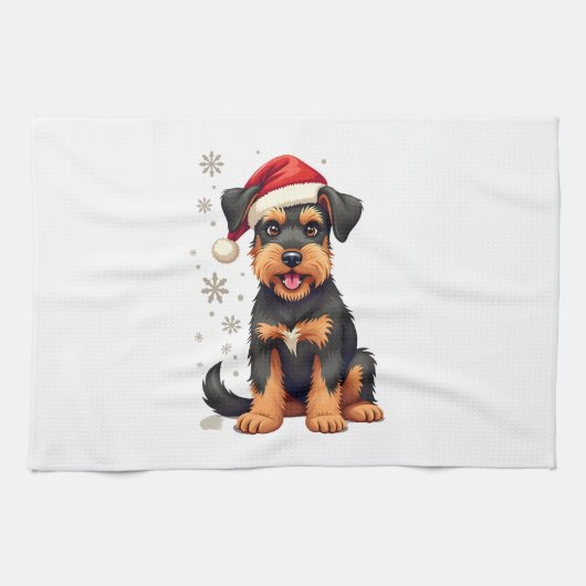 A cute dog Border Collie [RB#10009]  Geschirrtuch (Horizontal)