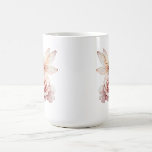 A Cute Fairy Pink Mug Kaffeetasse (Mittel)