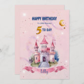 A Cute Fantasy Birthday Card Einladung (Vorne/Hinten)