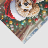 A Cute Festive Poodle Christmas   Seidenpapier (Ausschnitt)