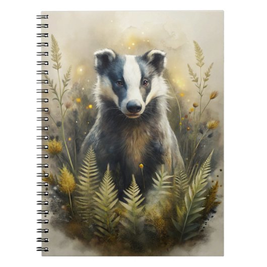 A Cute Forest Badger Notizblock (Vorderseite)