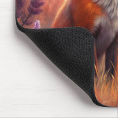 A Cute Forest Red Fox Mousepad (Ecke)