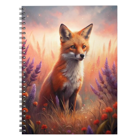 A Cute Forest Red Fox Notizblock (Vorderseite)