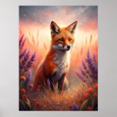 A Cute Forest Red Fox Poster (Vorne)