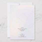 A Cute Gender Reveal Party Invitation Einladung (Rückseite)