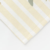 A cute little Floral Bunny Yellow Bow Baby Shower  Fleecedecke (Ecke)