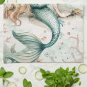 A Cute Mermaid Geschirrtuch (Gefaltet)
