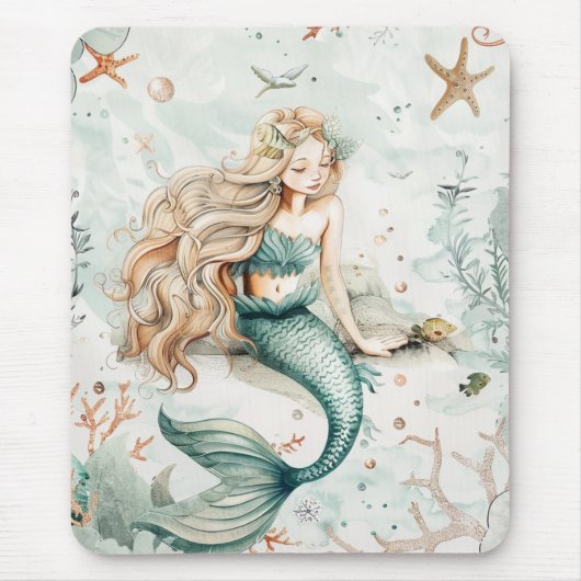 A Cute Mermaid Mousepad (Vorne)