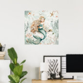 A Cute Mermaid Poster (Heimbüro)