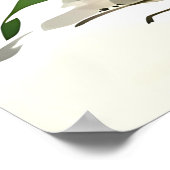 A cute panda with rosy cheeks sits happily poster (Ecke)