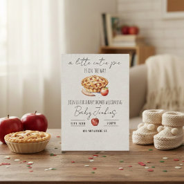 a cutie pie is on the way. Baby shower invitation Einladung