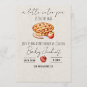 a cutie pie is on the way. Baby shower invitation Einladung (Vorderseite)
