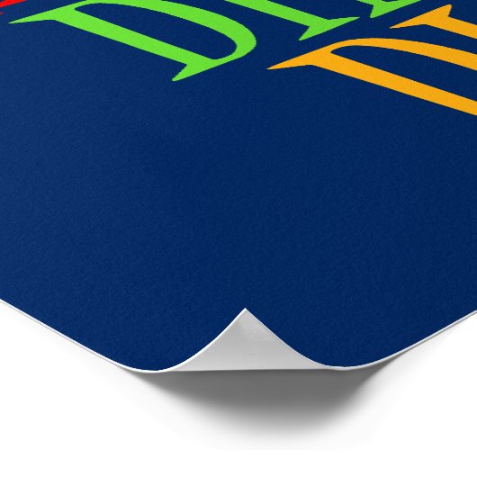 A.D.D. Addicdicted to Dinosaurier Disorder Poster (Ecke)