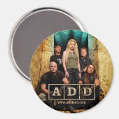 A.D.D. Magnet - rund (Vorderseite/Rückseite)