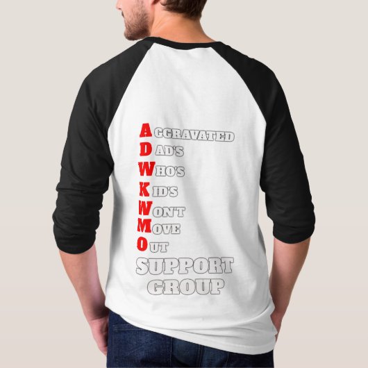 A.D.W.K.W.M.O. Support Group T-Shirt (Rückseite)