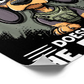 A Dachshund Doesn’t Walk He Deploys _ Wiener Dog Poster (Ecke)