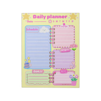 a daily planner Notepad Notizblock