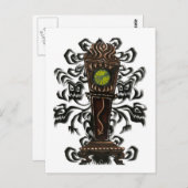 A.Daley Original 13. STUNDE CLOCK Postkarte (Vorne/Hinten)