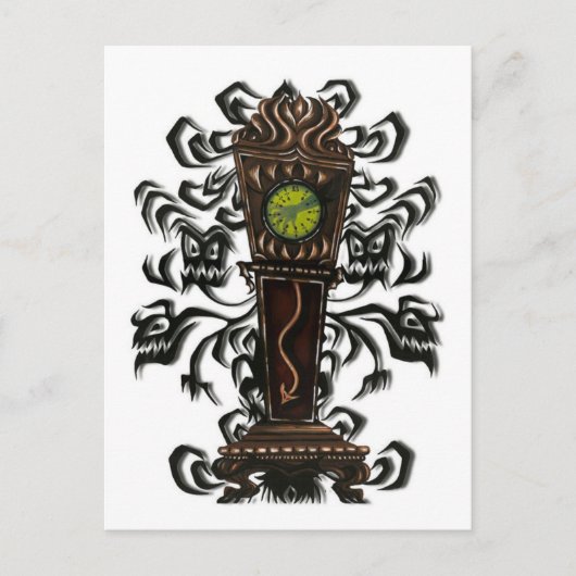 A.Daley Original 13. STUNDE CLOCK Postkarte (Vorderseite)