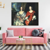 A. Dalkieth und Lady Kirk, 1640 Leinwanddruck (Insitu (Wohnzimmer))