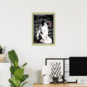 A Dame-in-wartete Poster (Heimbüro)