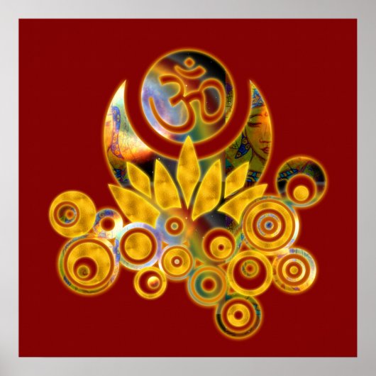 A_darkred, Om Lotus Poster (Vorne)