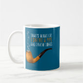 A Das weiß Rauchrohr Kaffeetasse (Links)