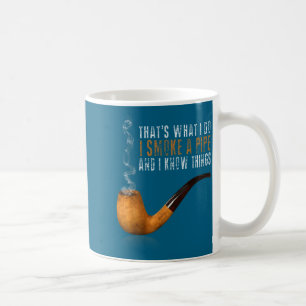 A Das weiß Rauchrohr Kaffeetasse