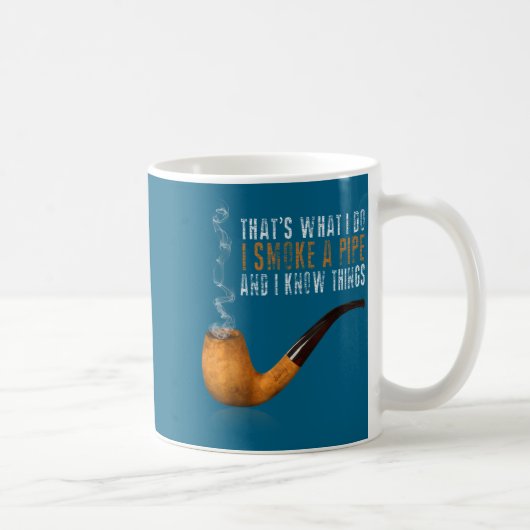 A Das weiß Rauchrohr Kaffeetasse (Rechts)